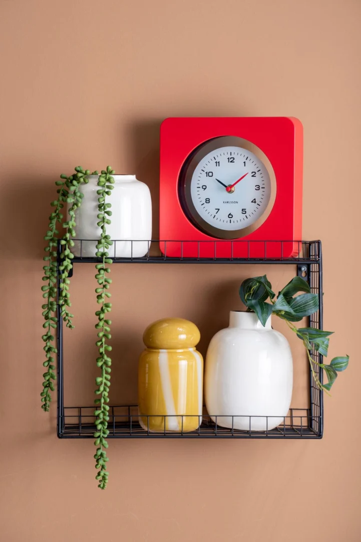 Wandklok Hooltin Helder Rood - Afbeelding 5