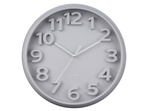 Wandklok Pusil Warm Grijs