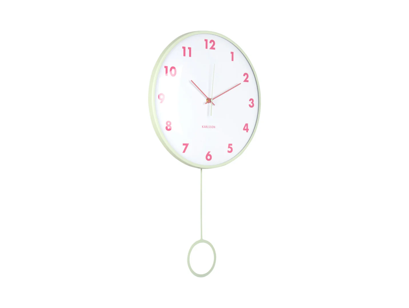 Wandklok Lidang Zacht Groen - Afbeelding 2