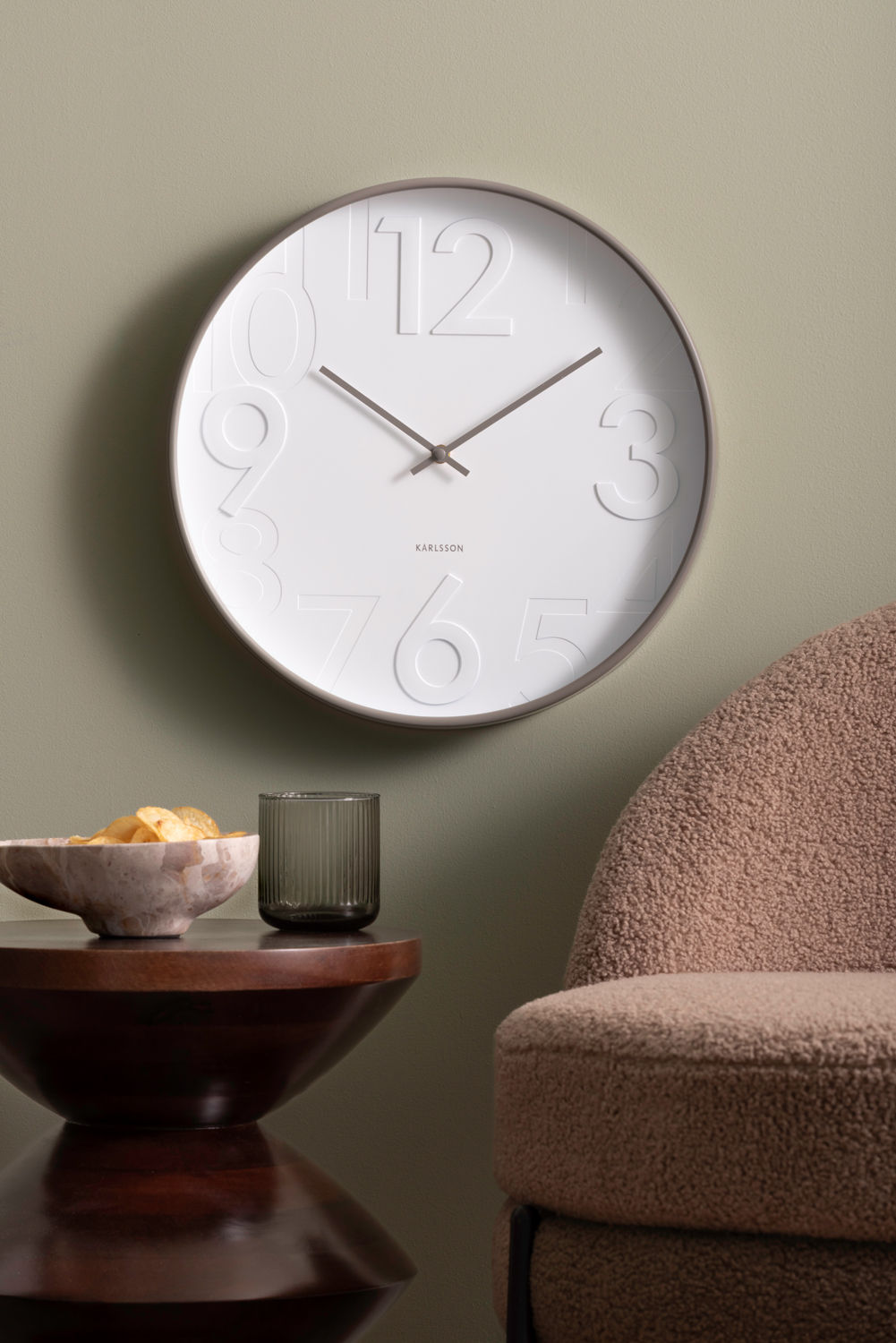 Wandklok Piessone Donkergrijs - Afbeelding 4