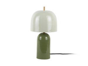 Tafellamp Ranum Groen met duo-tone emaille afwerking en compact 20 cm ontwerp
