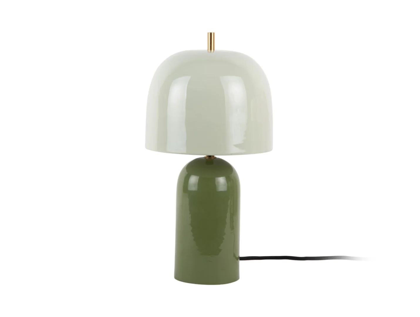 Tafellamp Ranum Groen met duo-tone emaille afwerking en compact 20 cm ontwerp