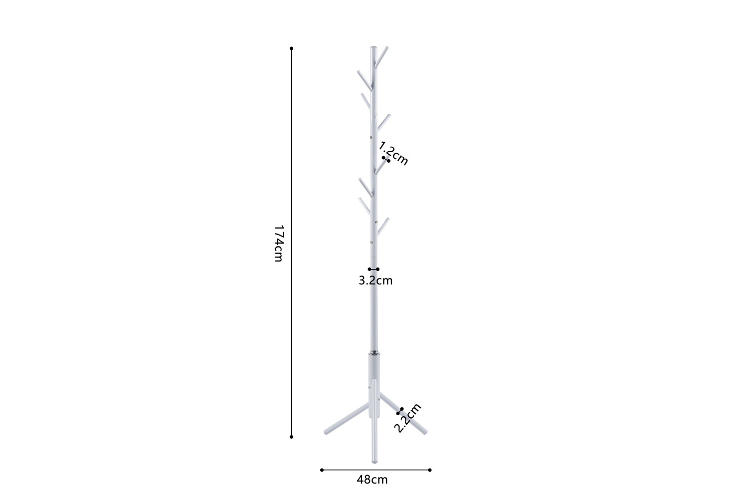 Kapstok Flunil Wit 48 cm - Afbeelding 6