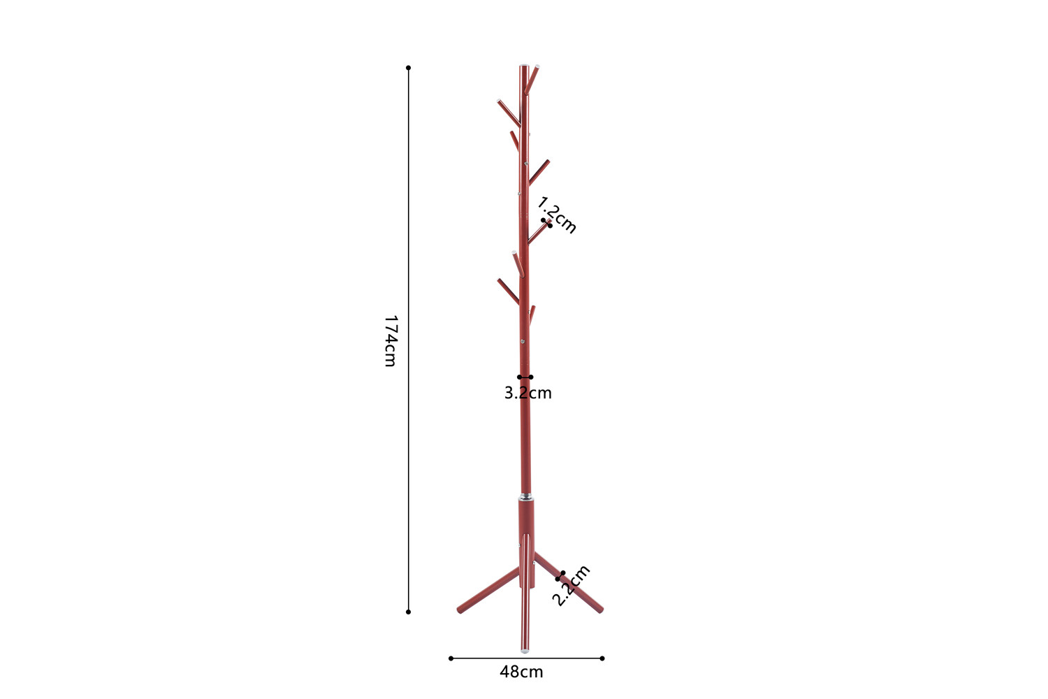 Kapstok Skabe Rood 48 cm - Afbeelding 6