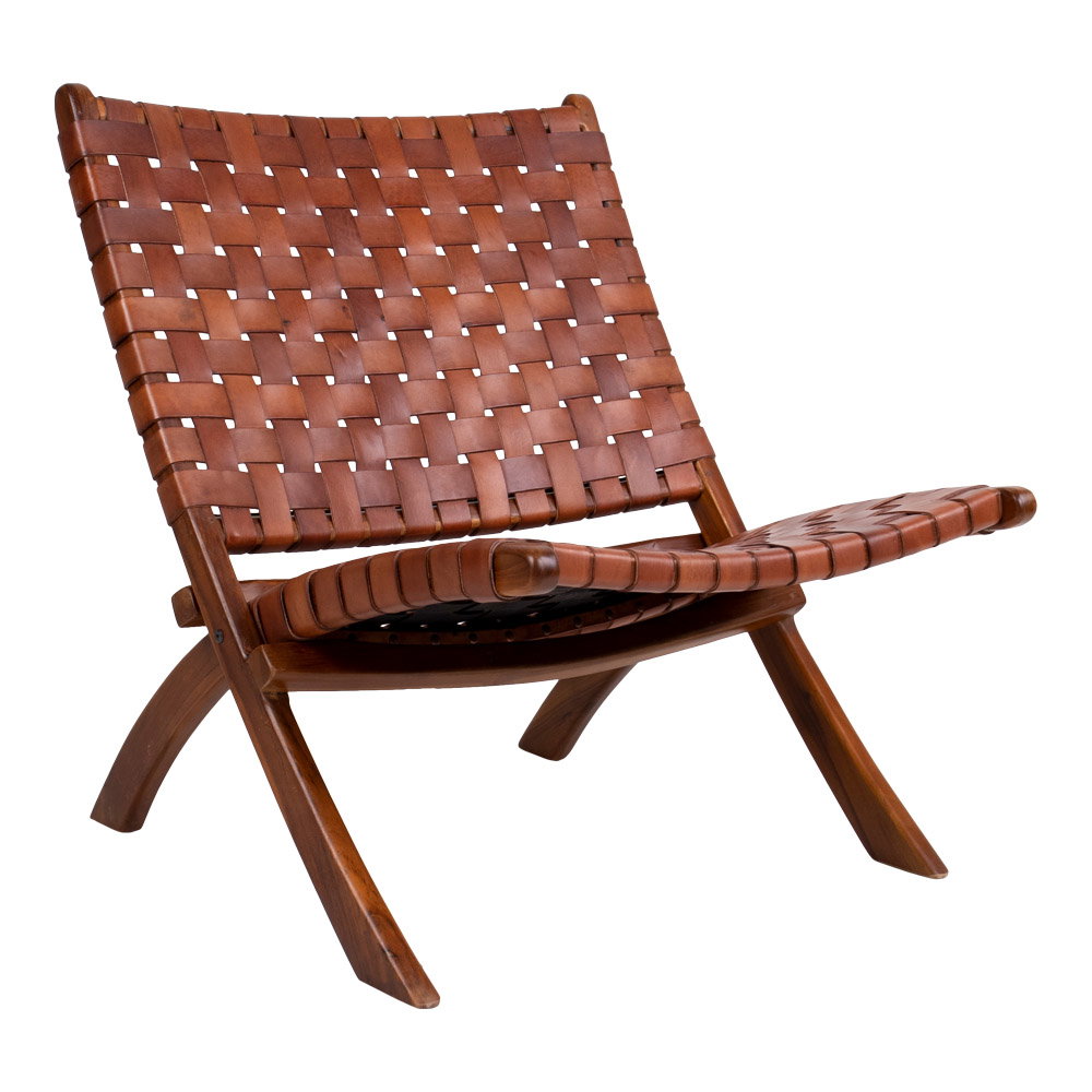 Stoel Giken Teak Bruin