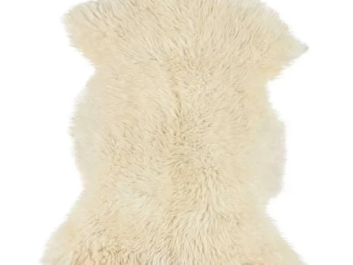 Schapenvacht Prellona Naturel 180x100 cm, zacht wollig, crèmekleurig en naturel voor warme woonaccessoires
