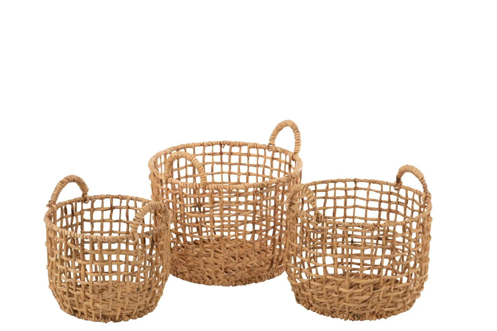 Mand Naarrena Waterhyacint Naturel - Set van 3 - Afbeelding 2