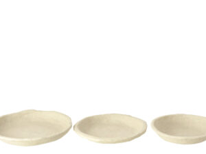 Kom Klerdos Papier Wit - Set van 3
