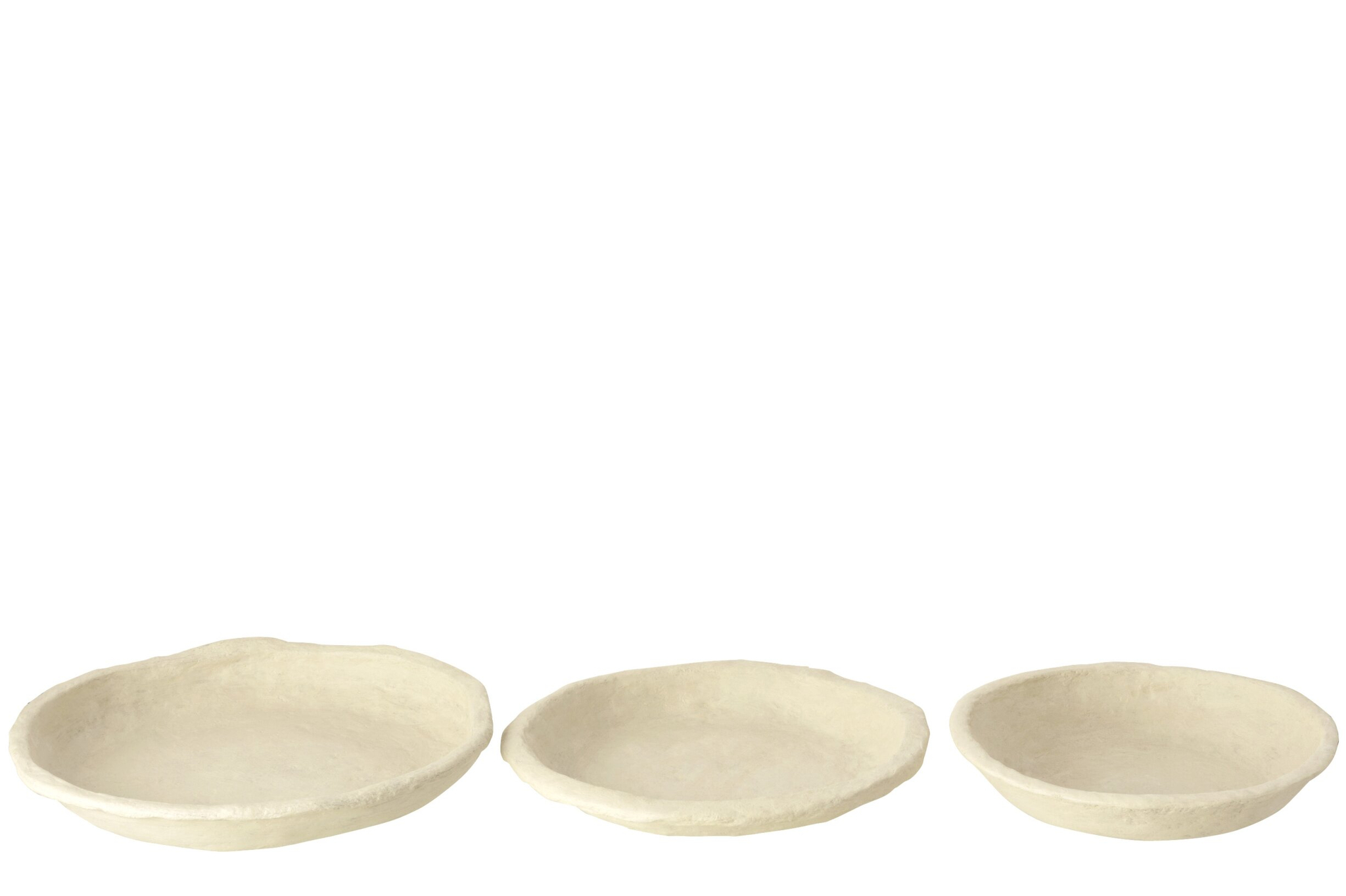 Kom Klerdos Papier Wit - Set van 3