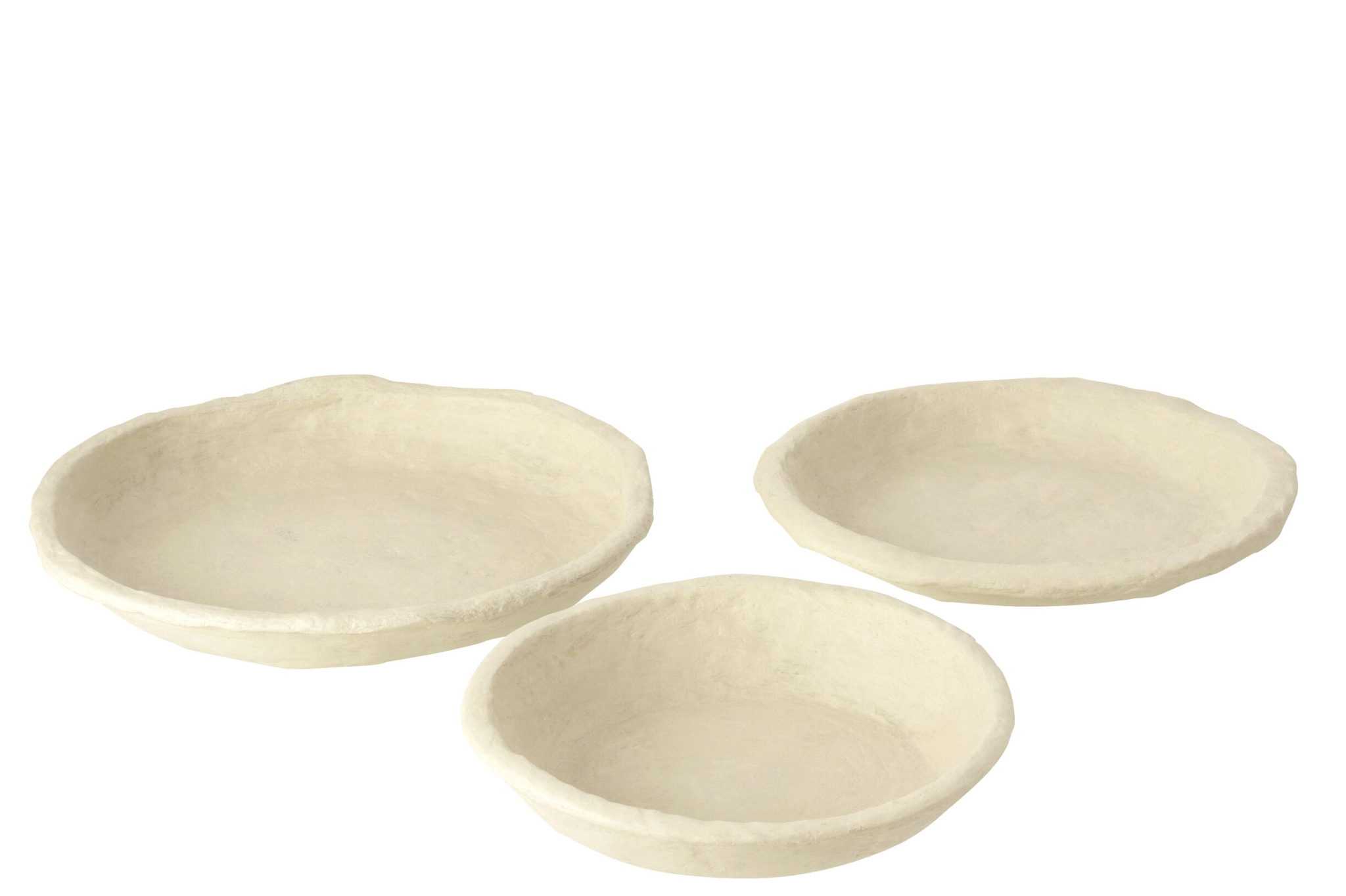 Kom Klerdos Papier Wit - Set van 3 - Afbeelding 3