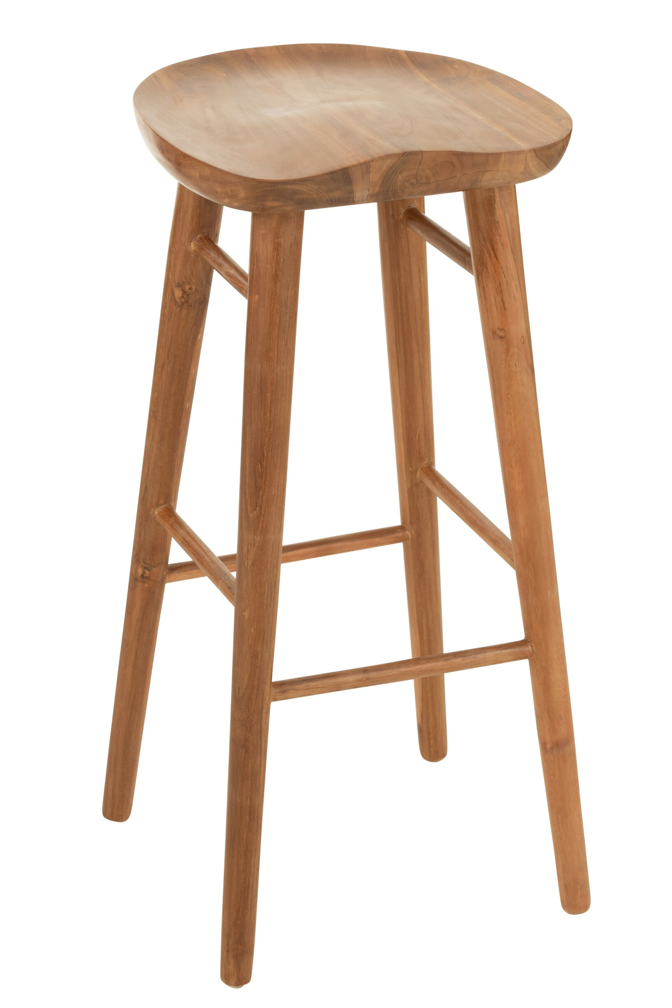 Barkruk Traallek Teak Naturel - Afbeelding 8