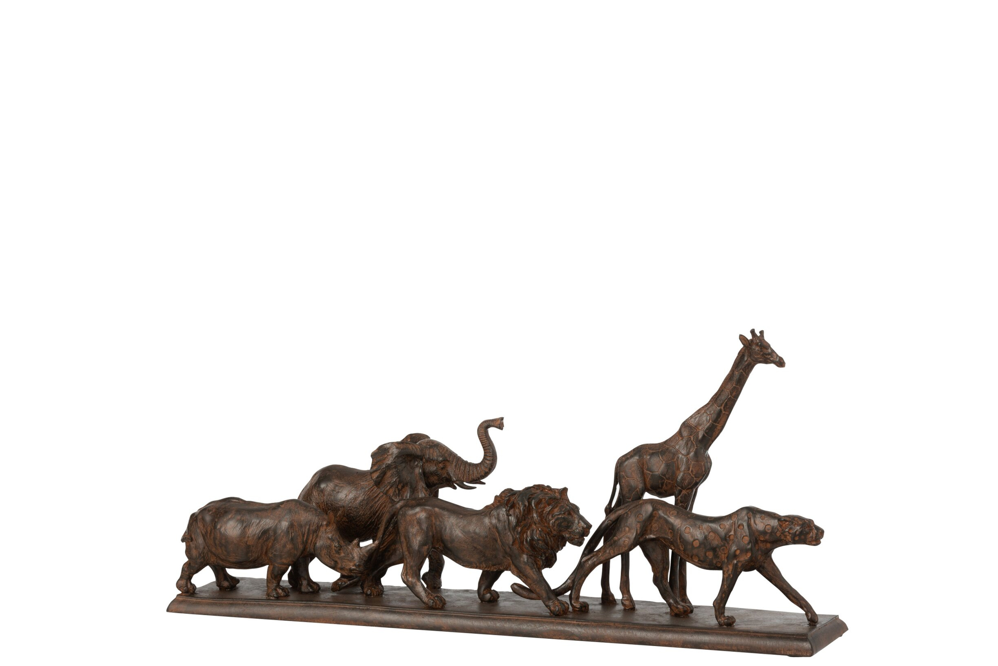 Beeld Jaardor Polyresin Bruin H22 cm