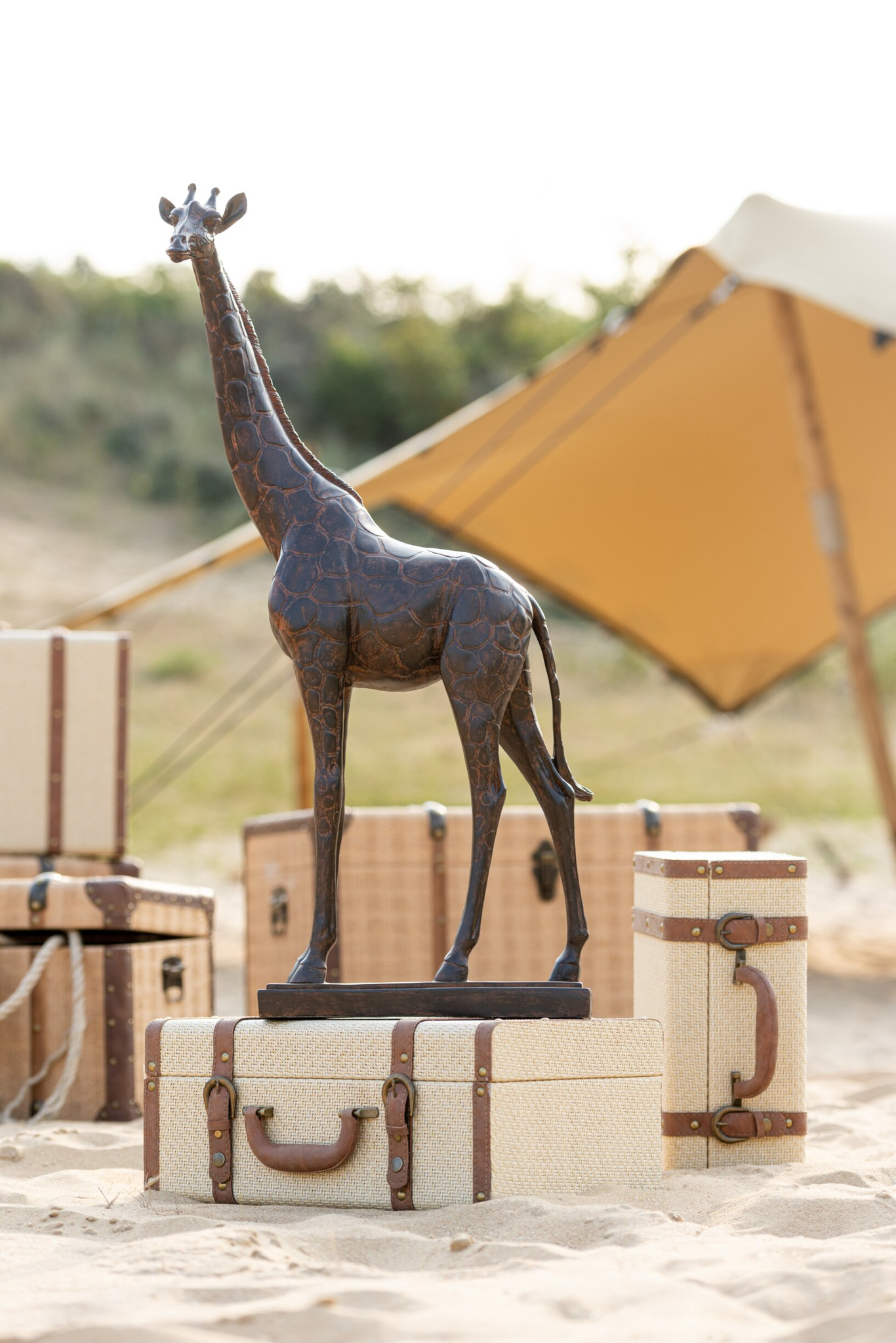 Decoratiefiguur Jietane Polyresin Bruin H81,5 cm