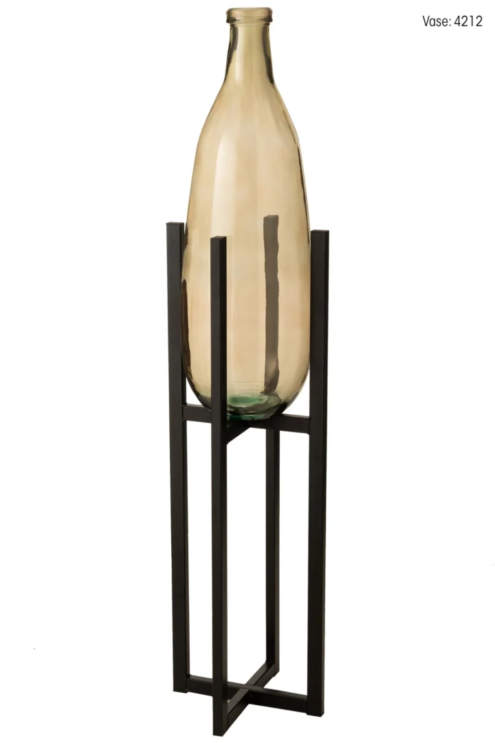 Bloempot Venlo Metaal Zwart H95,2 cm - Afbeelding 2