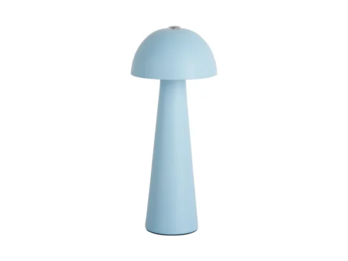 Tafellamp Contund zacht blauw, draadloze mini LED Dome met 3 lichtstanden en Ø7 cm ontwerp