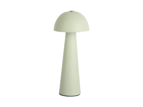 Tafellamp Fullaro zacht groen, draadloos mini LED lamp met compact paddenstoelontwerp en Ø7 cm