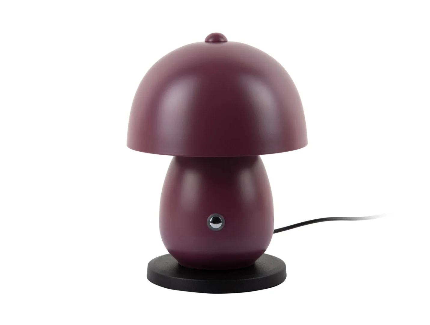 Tafellamp Meissena Ø14 cm in bordeaux, compact design met ingebouwd oplaadstation en snoer