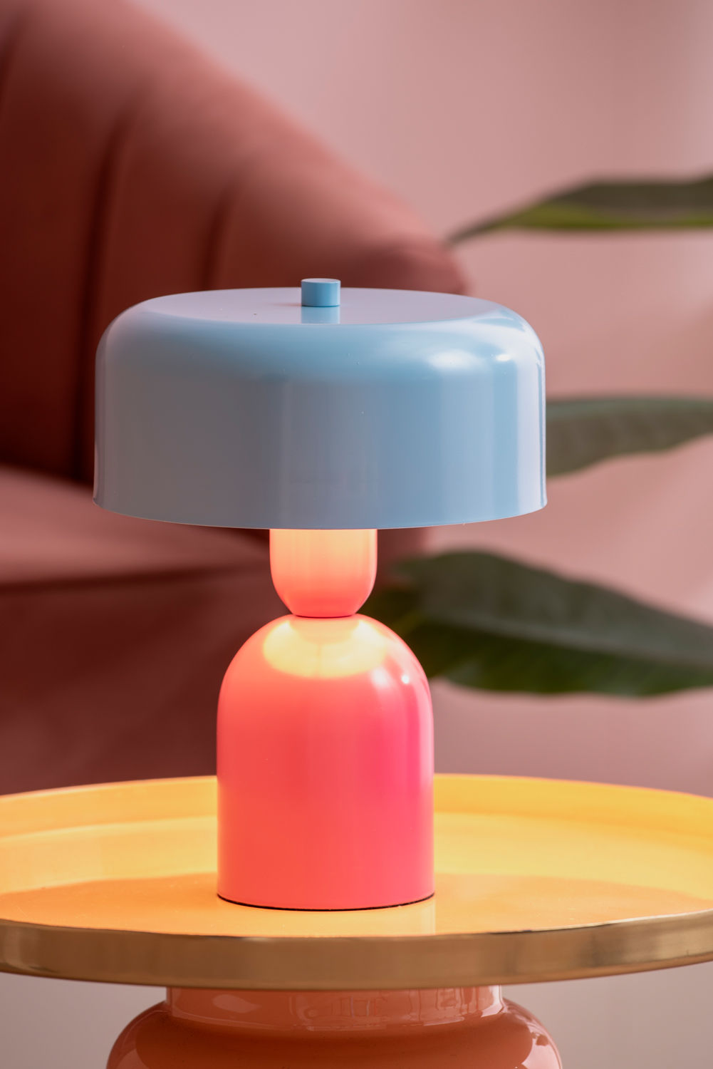 Tafellamp Brukano Helder Roze Ø19 cm - Afbeelding 4