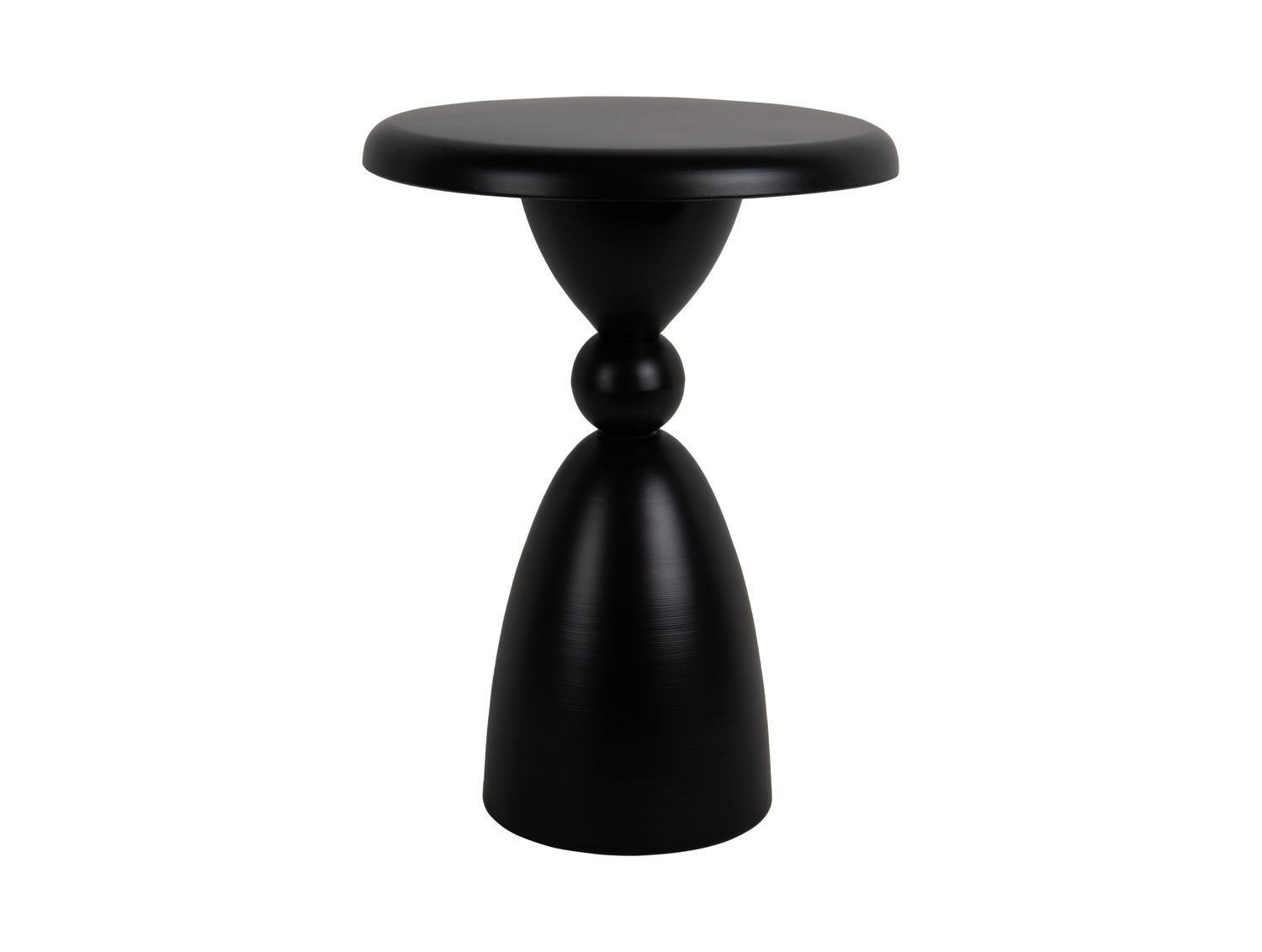 Bijzettafel Gussello zwart Ø34 cm met ronde vorm en stijlvolle outdoor coating