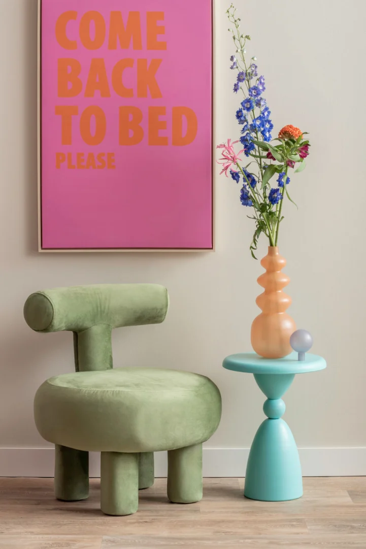 Bijzettafel Sises Turquoise Ø34 cm - Afbeelding 3