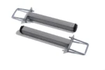 Woonaccessoire Hena, verstelbaar 21-25 cm, compacte metalen set in grijs met klembeugels