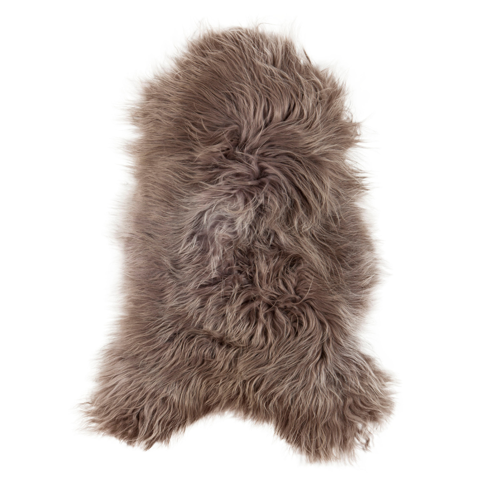 Schapenvacht Kieto Taupe 100x65 cm - Afbeelding 2