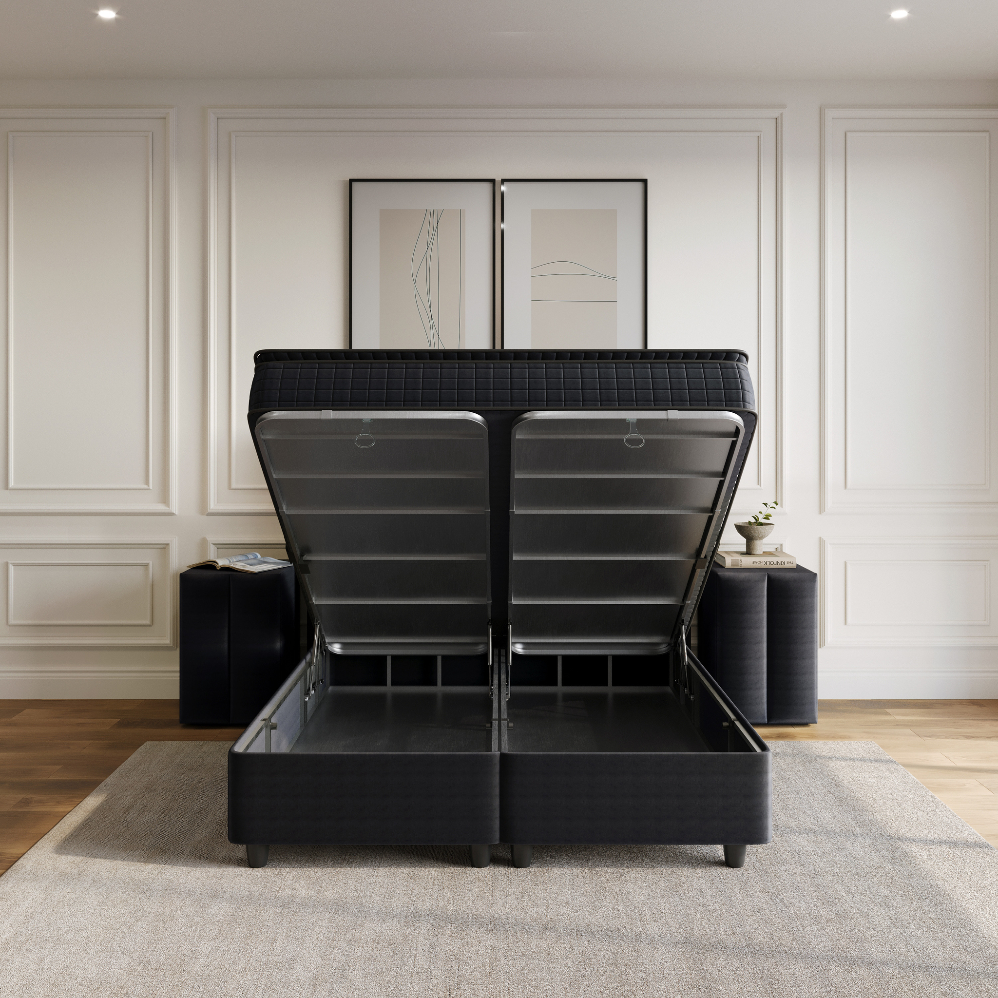 Boxspring Skievino Antraciet 180x210 - Afbeelding 5