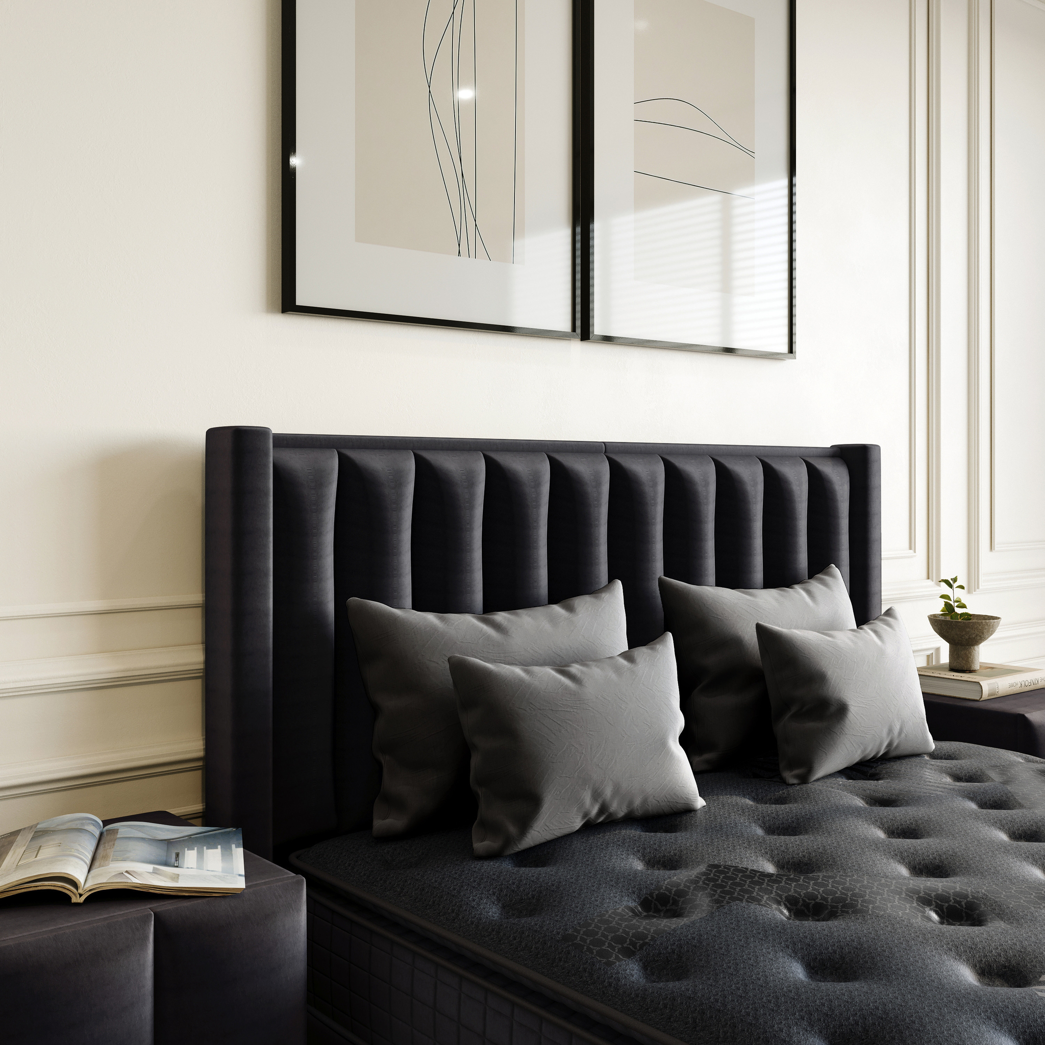 Boxspring Skievino Antraciet 180x210 - Afbeelding 6