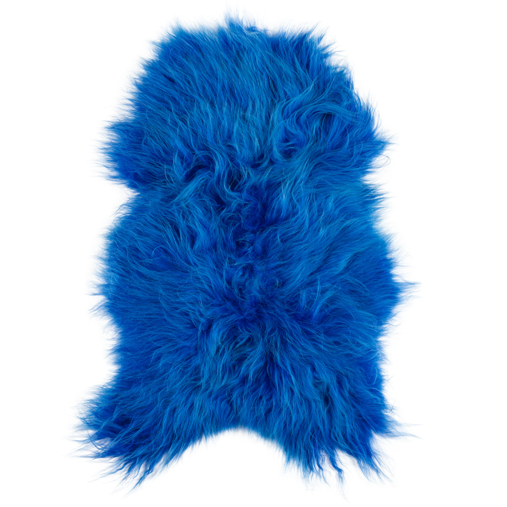 Schapenvacht Faanse Blauw 100x65 cm - Afbeelding 2