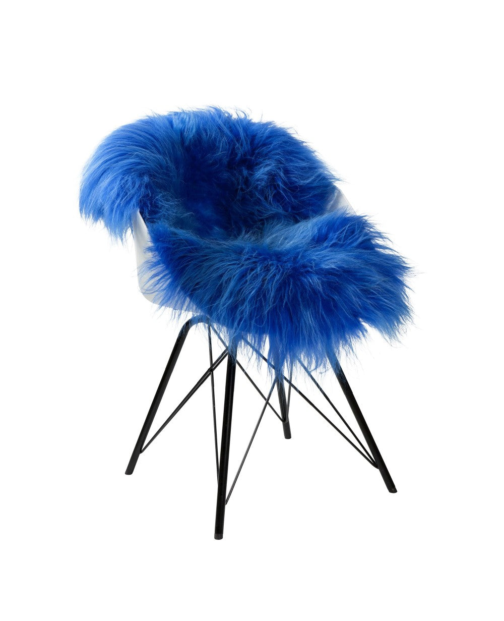 Schapenvacht Faanse Blauw 100x65 cm - Afbeelding 7