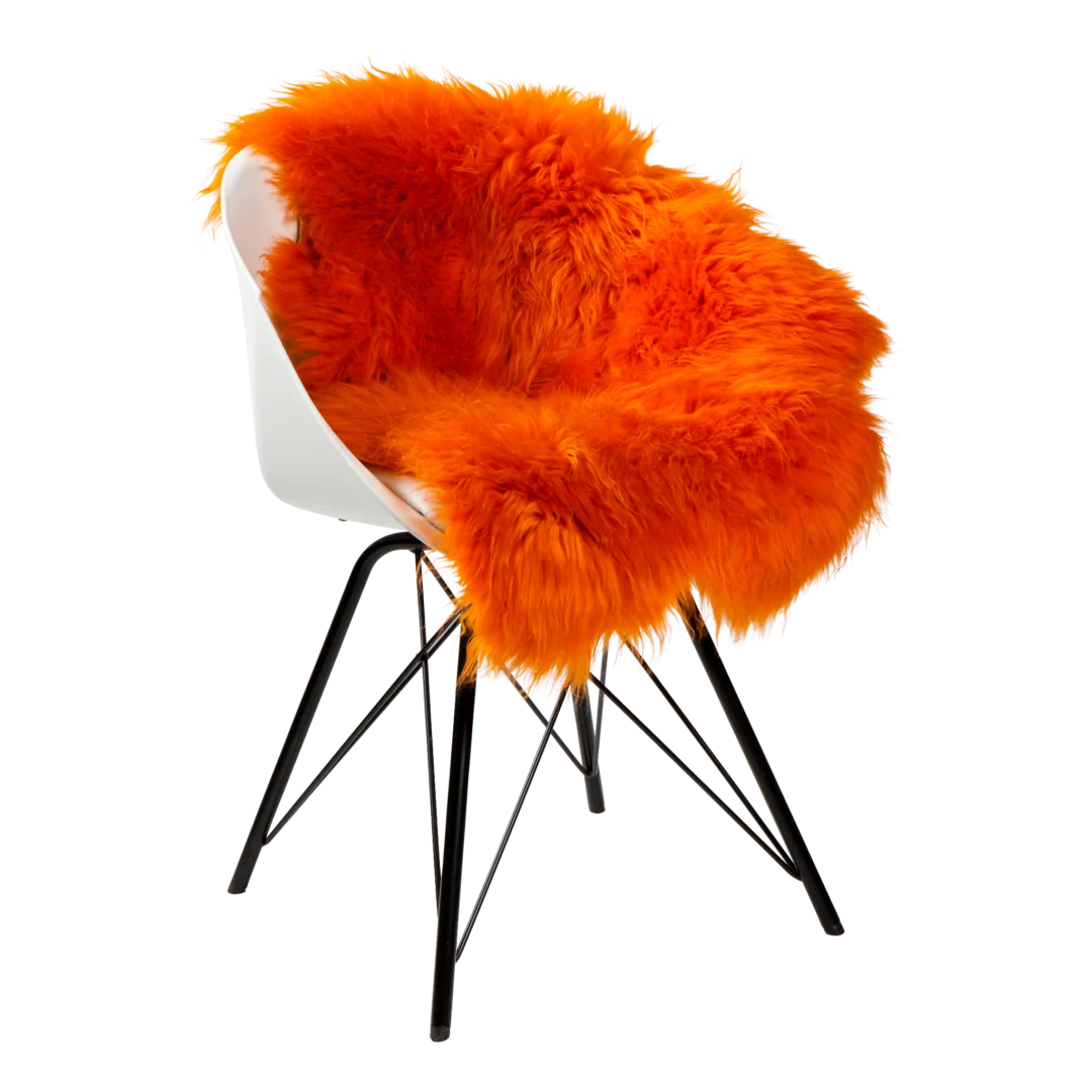 Schapenvacht Laavena Oranje 100x65 cm - Afbeelding 5