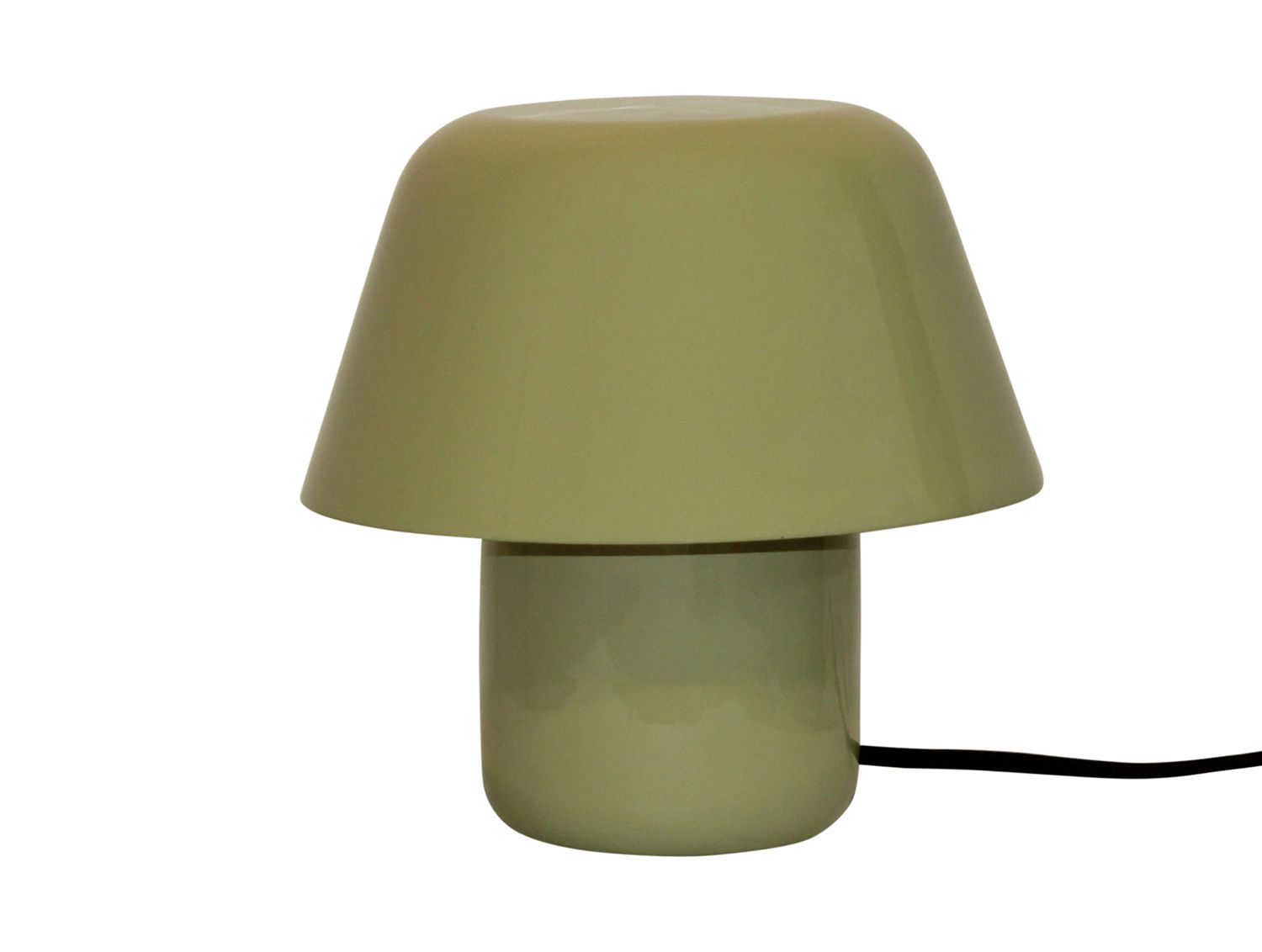 Tafellamp Dandund Groen H19 cm met afgeronde kap en matte afwerking, subtiele sfeermaker met snoer