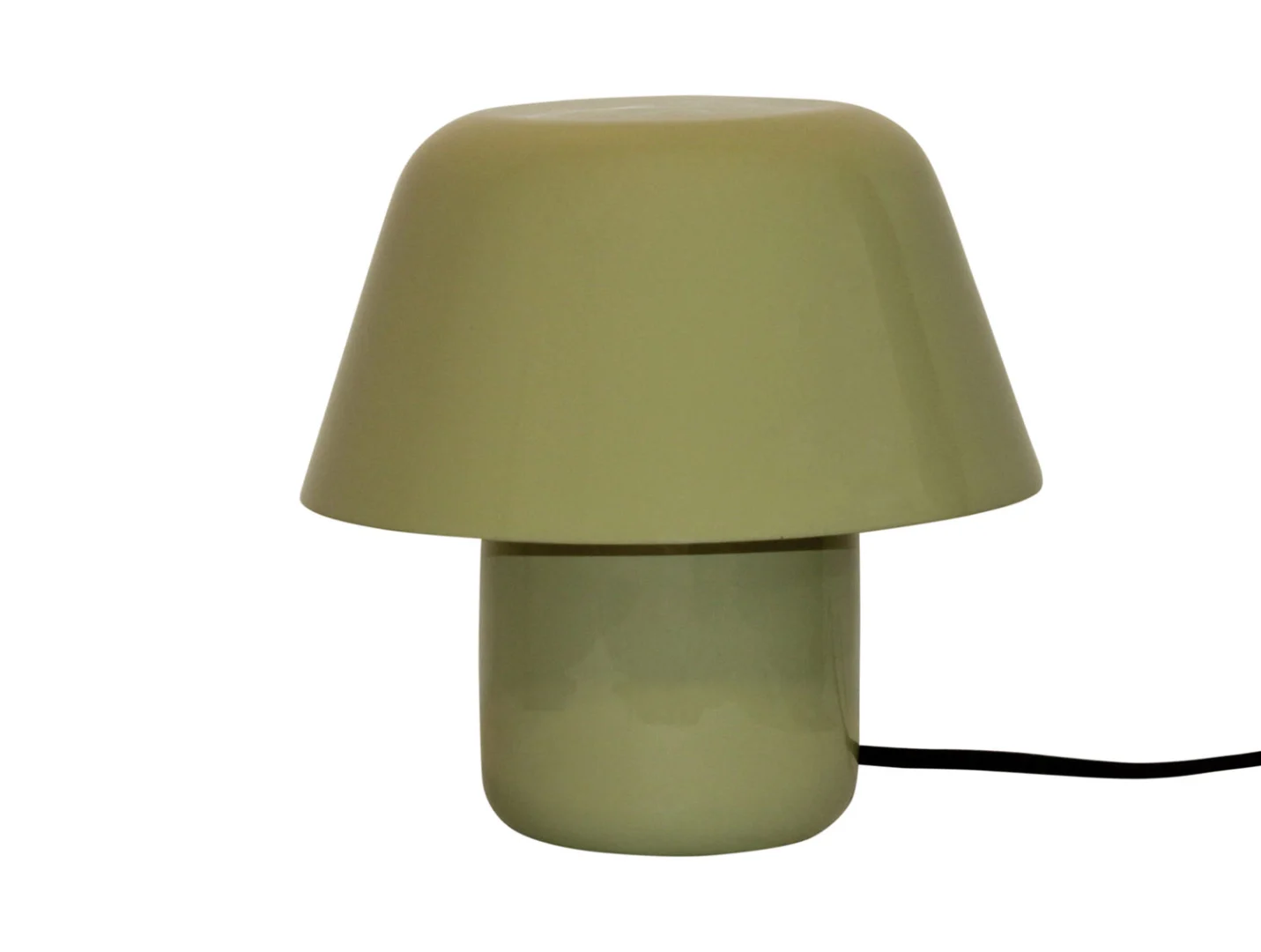 Tafellamp Dandund Groen H19 cm met afgeronde kap en matte afwerking, subtiele sfeermaker met snoer
