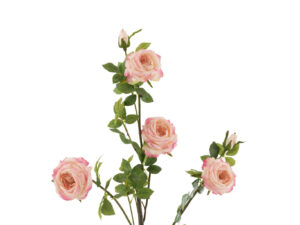 Kunstbloem Beekor Stof Roze - Set van 4