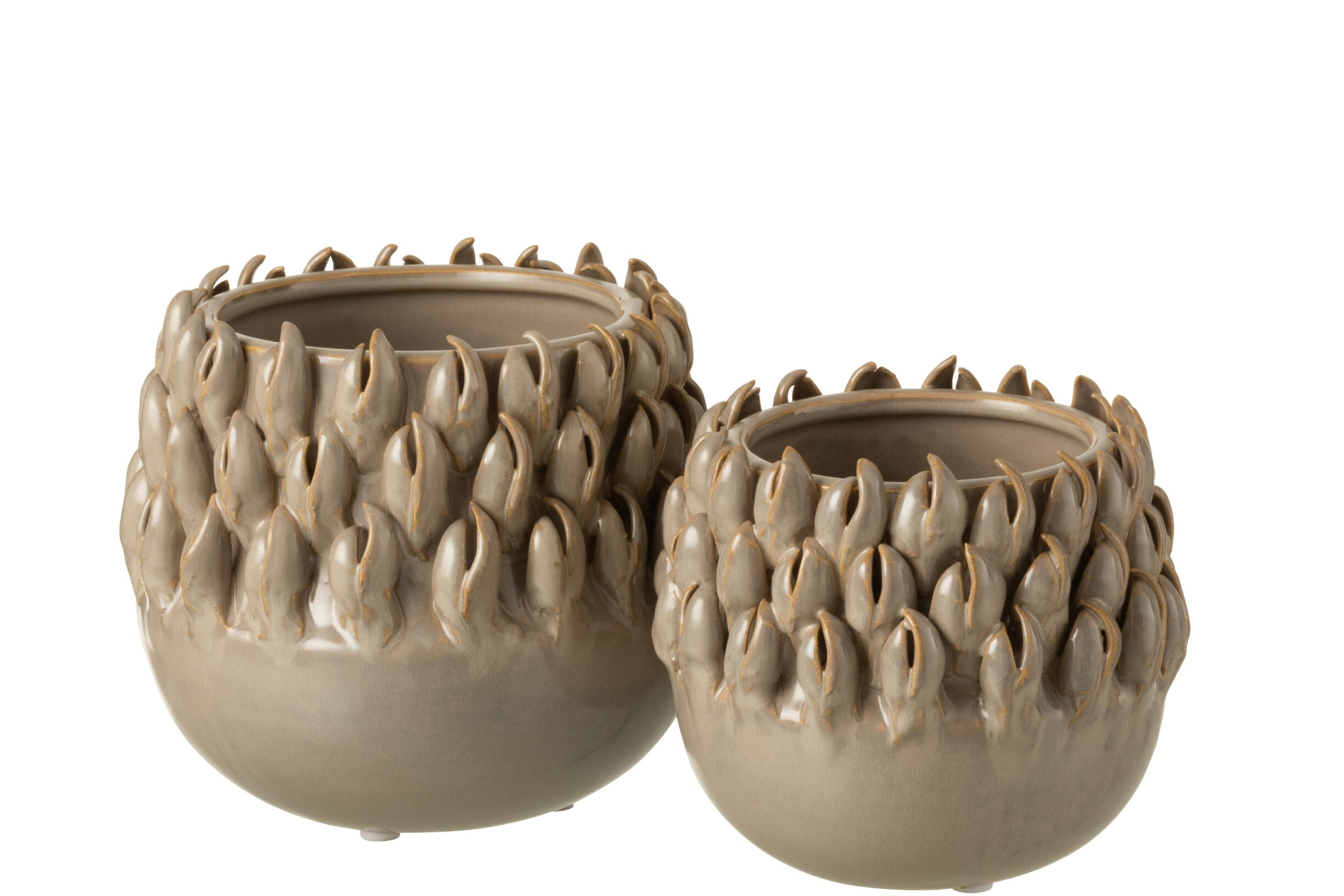 Bloempot Holwerd Klei Grijs H14,5 cm