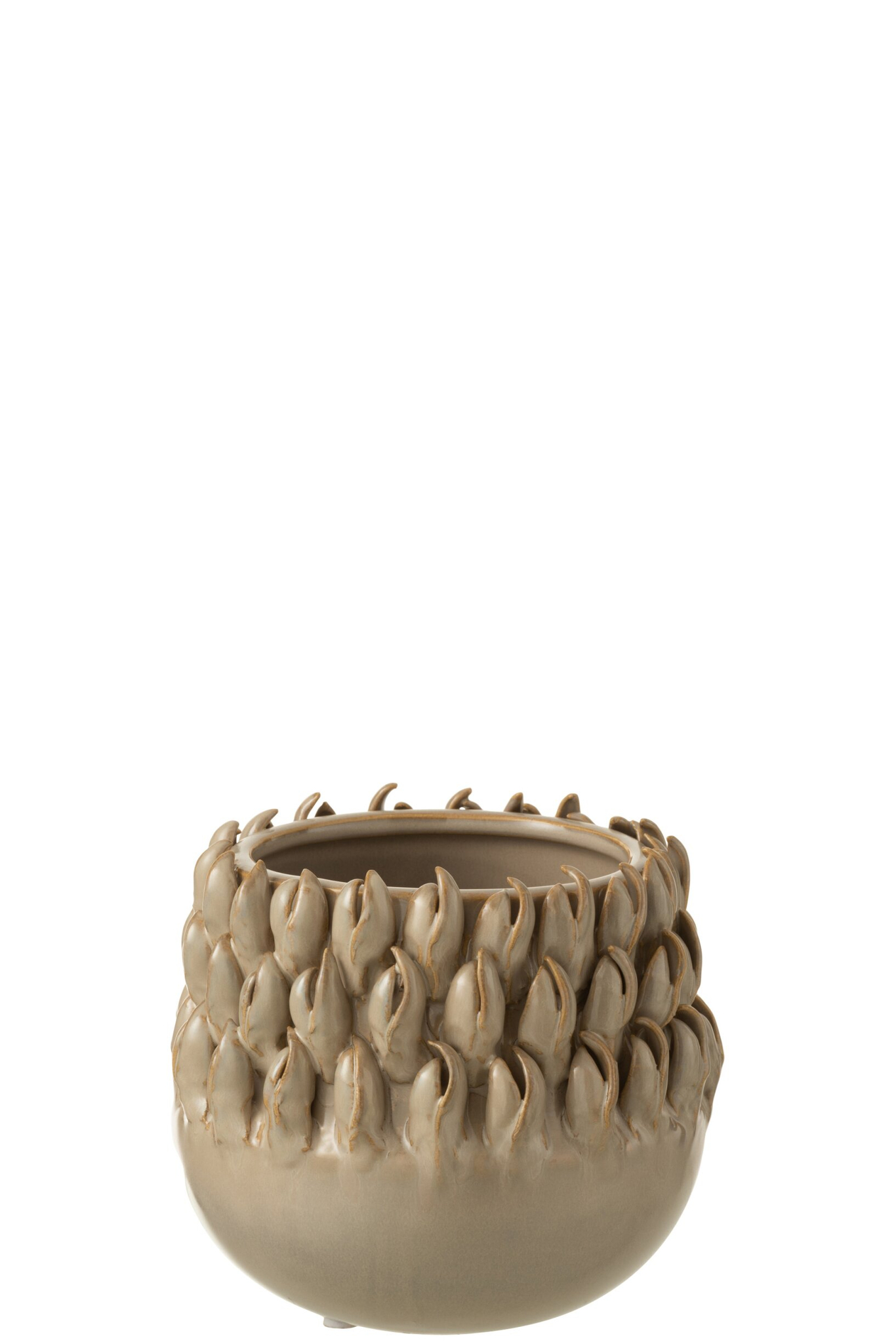 Bloempot Holwerd Klei Grijs H14,5 cm - Afbeelding 3