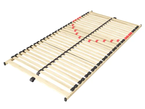 Woonaccessoire Veisson houten lattenbodem met verstelbare zones en zwarte afwerking