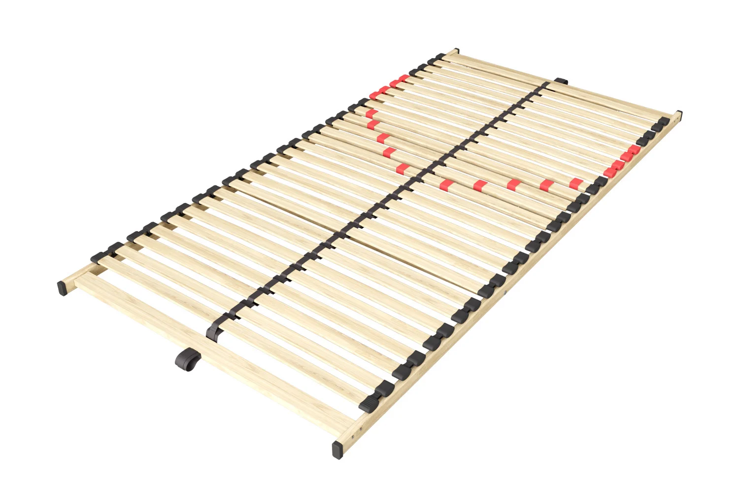Woonaccessoire Veisson houten lattenbodem met verstelbare zones en zwarte afwerking