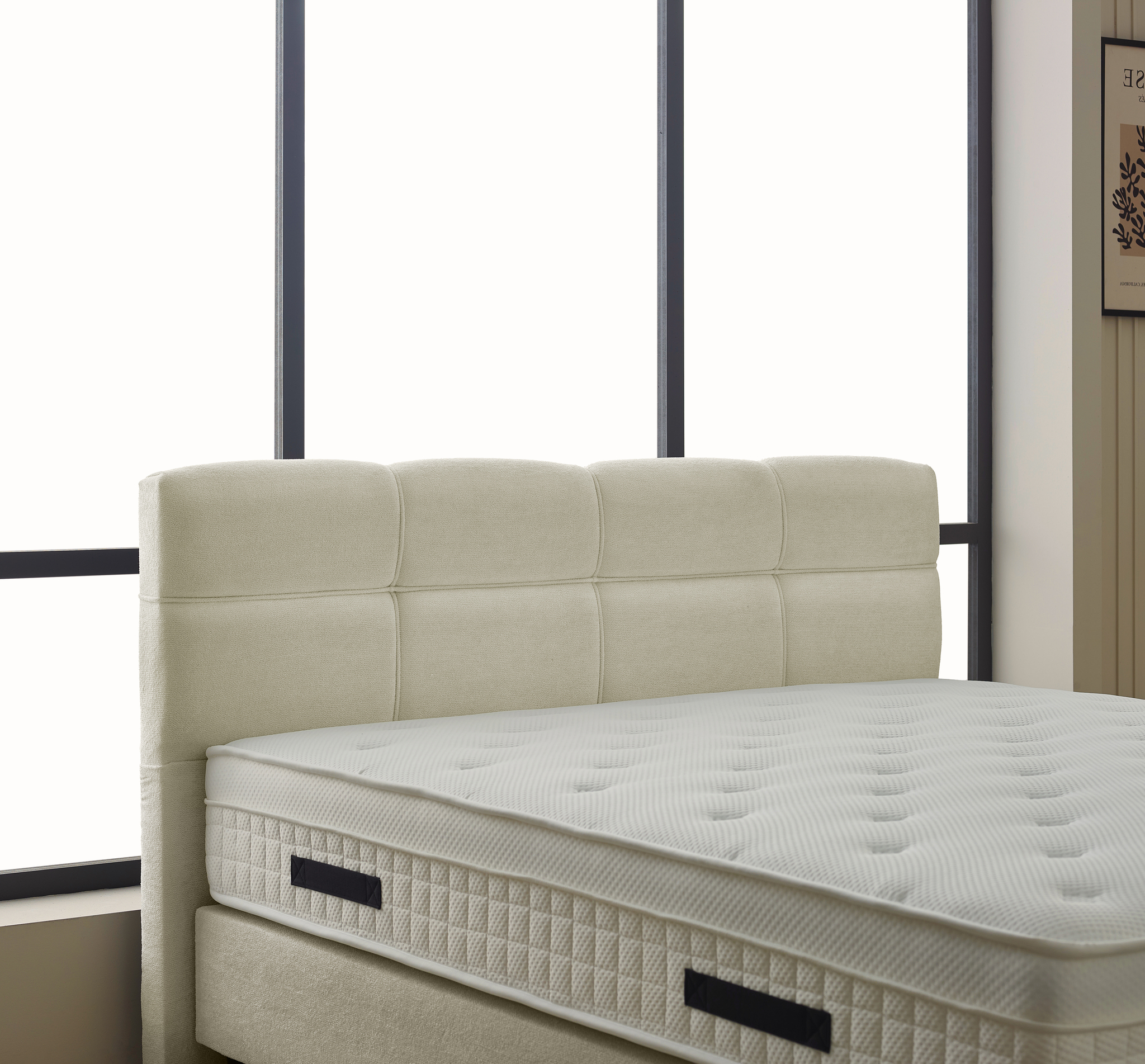 Boxspring Slaurnoro Beige 140x200 - Afbeelding 4
