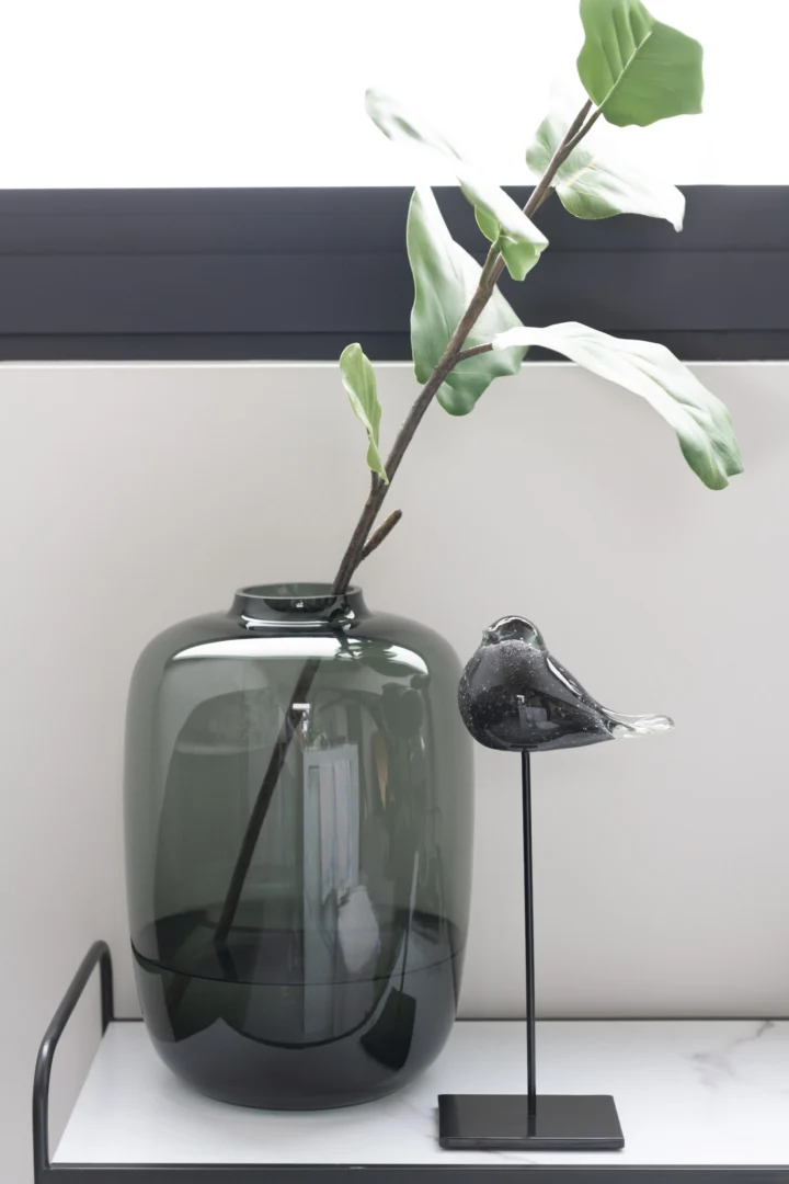 Vaas Ceennor Glas Grijs H45 cm - Afbeelding 2