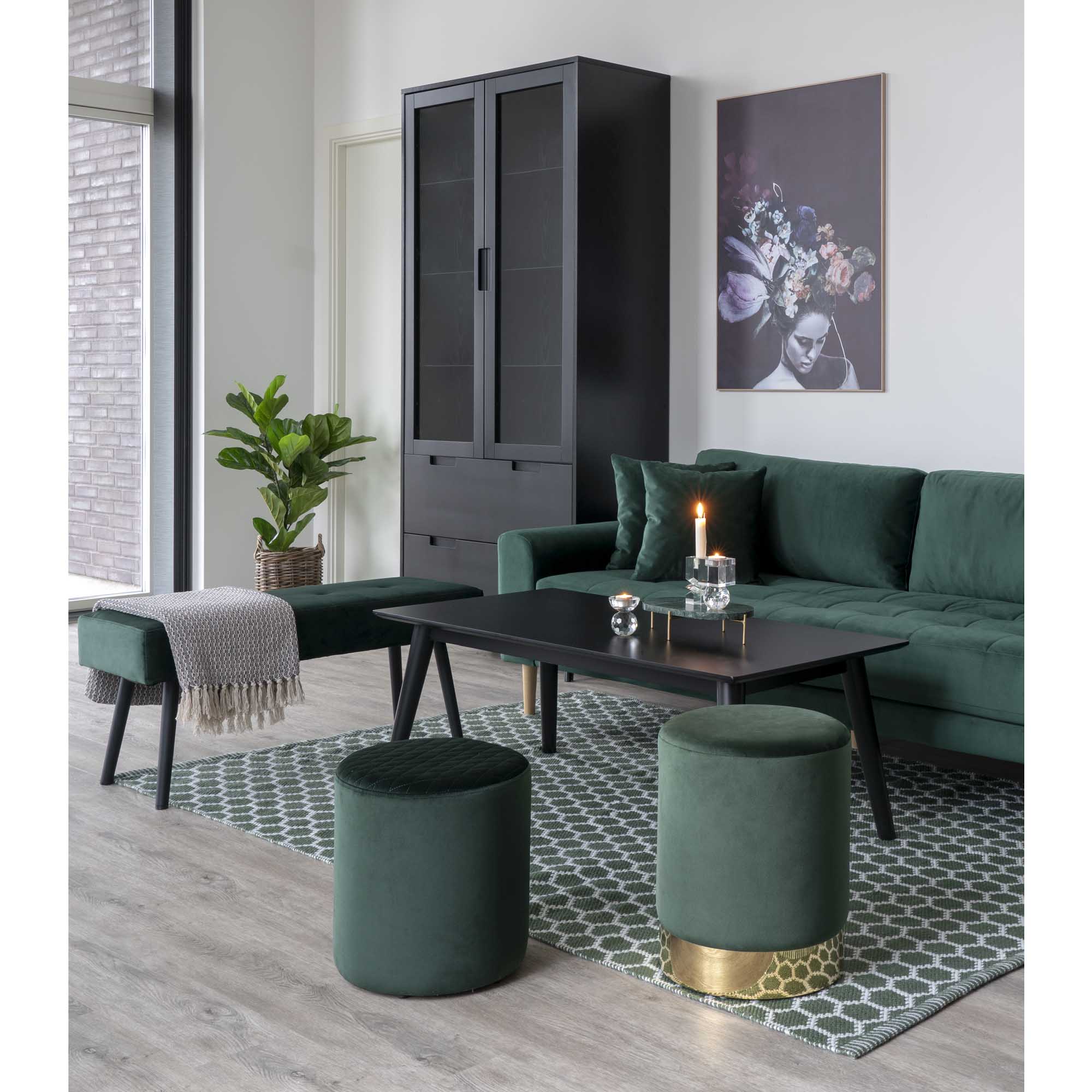 Bank Baukor Velvet Groen - Afbeelding 7