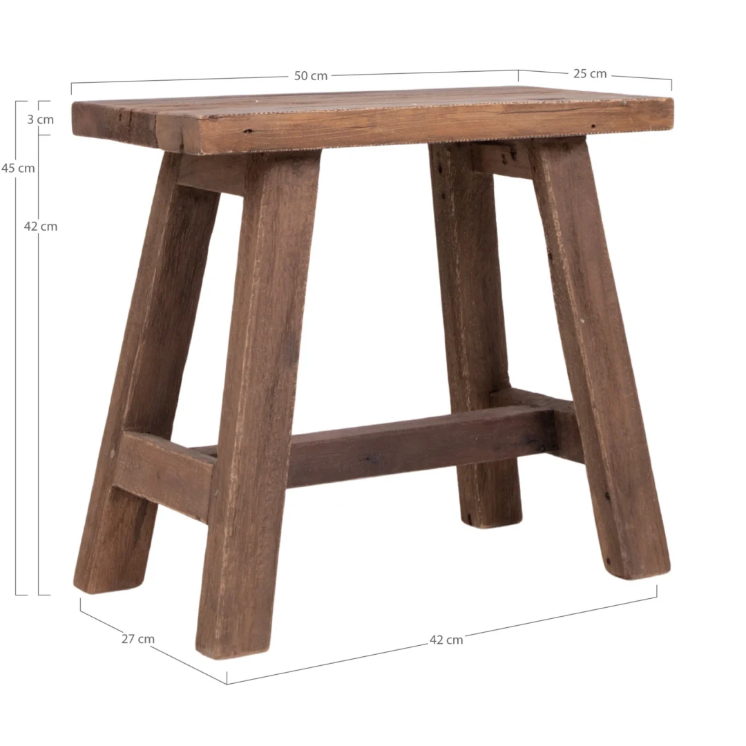 Bank Skensura Teak Naturel - Afbeelding 5