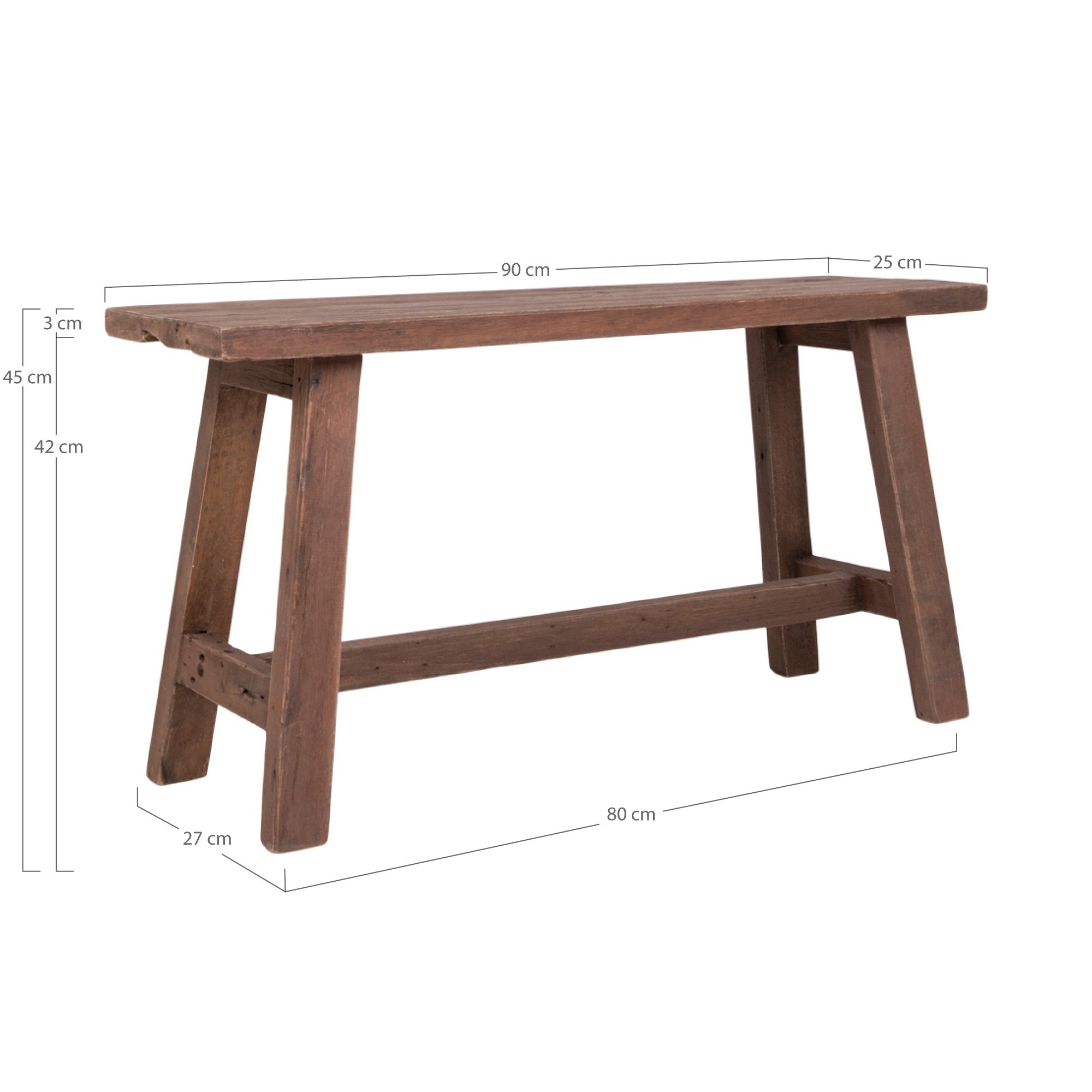 Bank Sellol Teak Naturel - Afbeelding 5