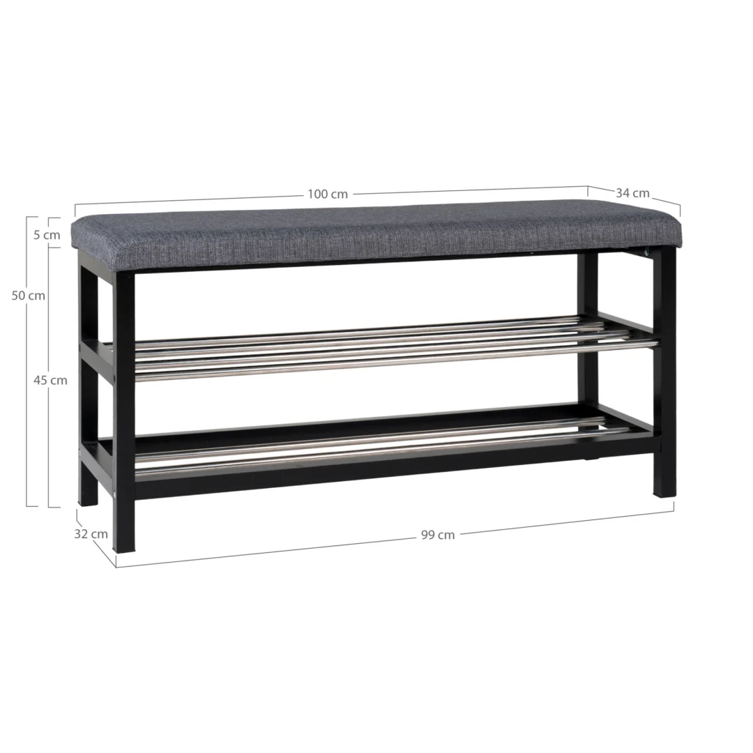 Bank Stinnena Polyester Grijs - Afbeelding 4