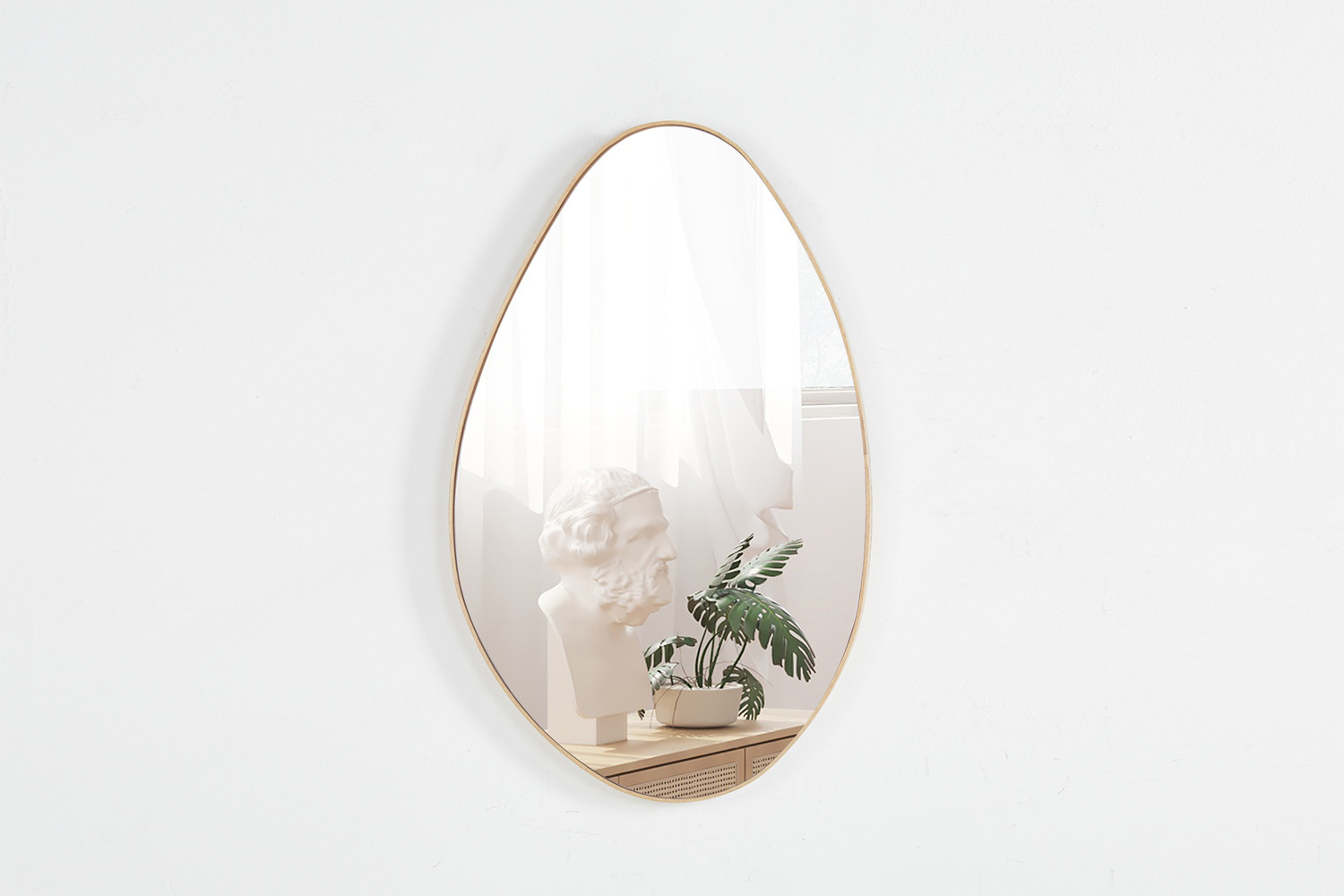 Spiegel Stiennis Eiken 80x50 cm - Afbeelding 3