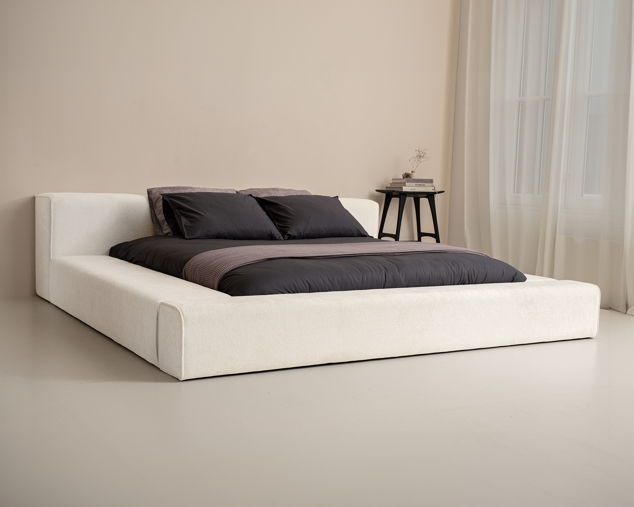 Bed Jonner Beige 160x200 - Afbeelding 2