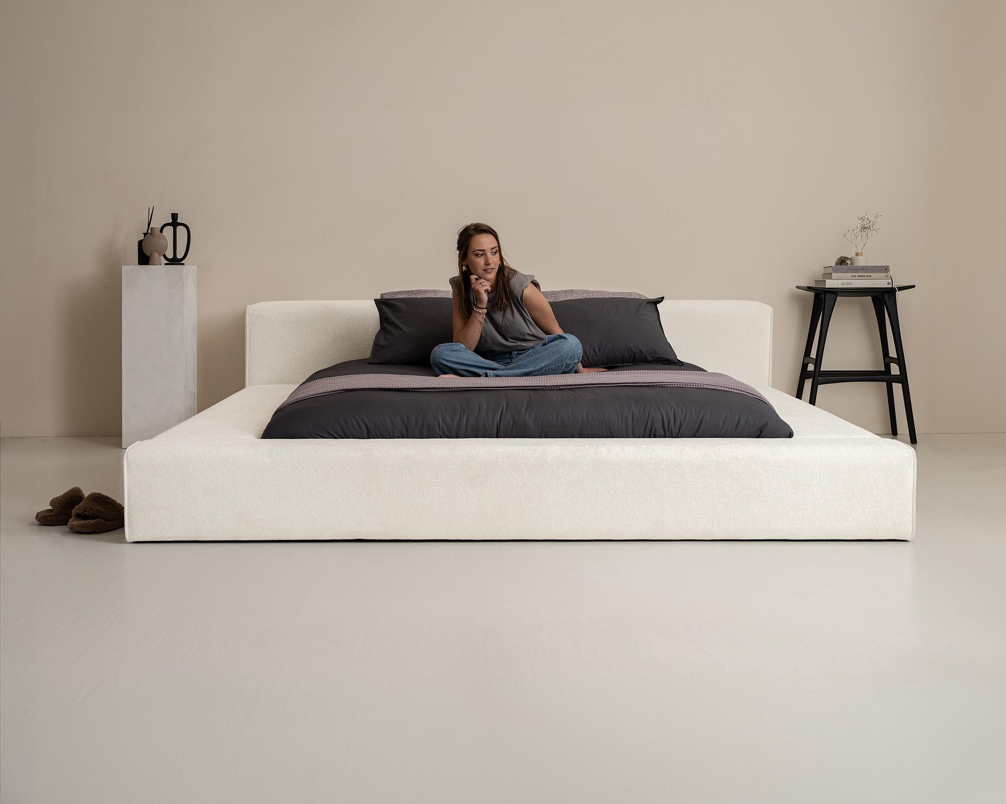 Bed Gernos Beige 160x200 - Afbeelding 3