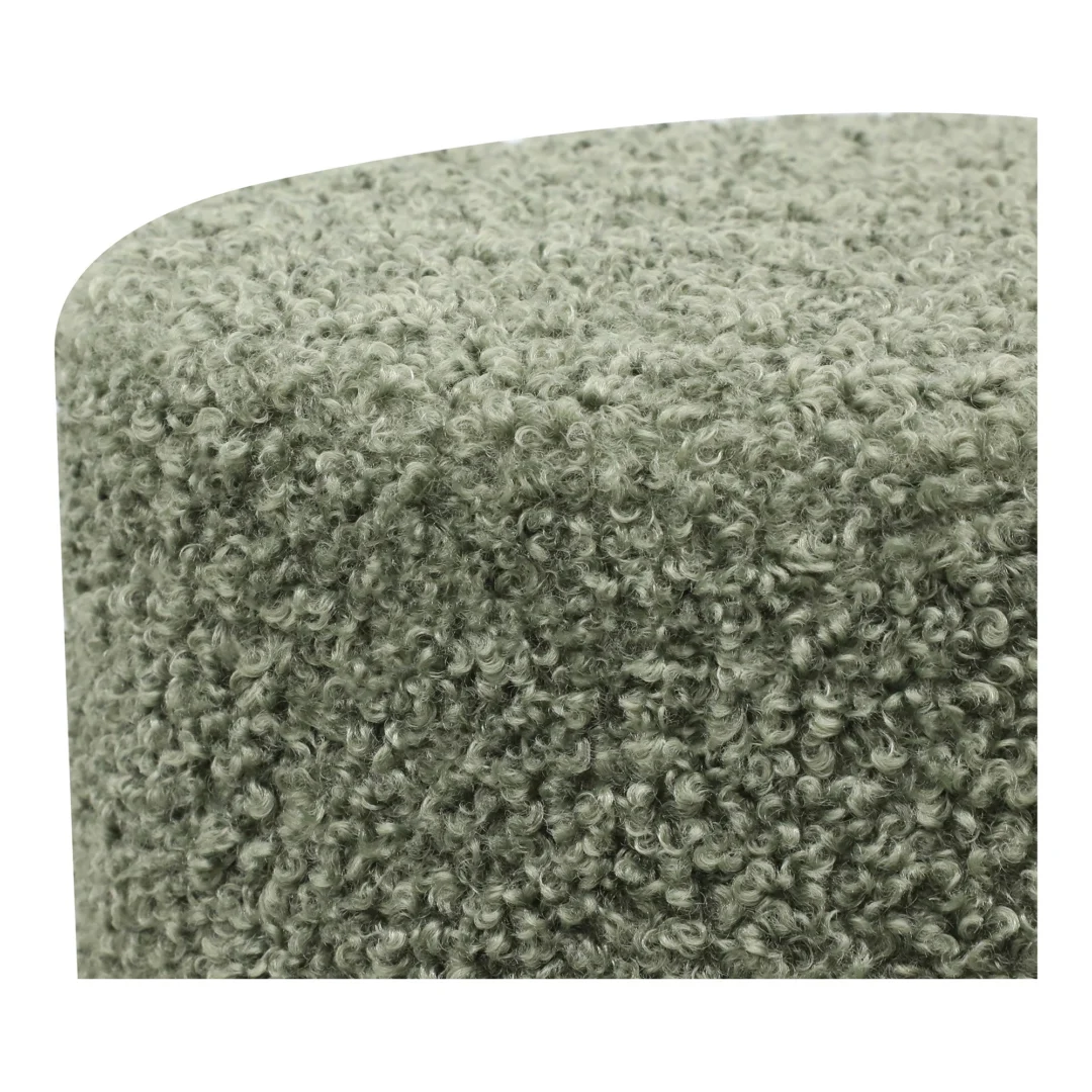 Poef Skandik Polyester Groen - Afbeelding 3