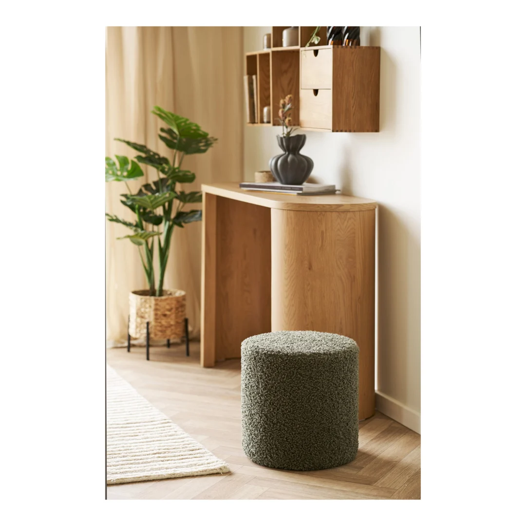 Poef Skandik Polyester Groen - Afbeelding 4