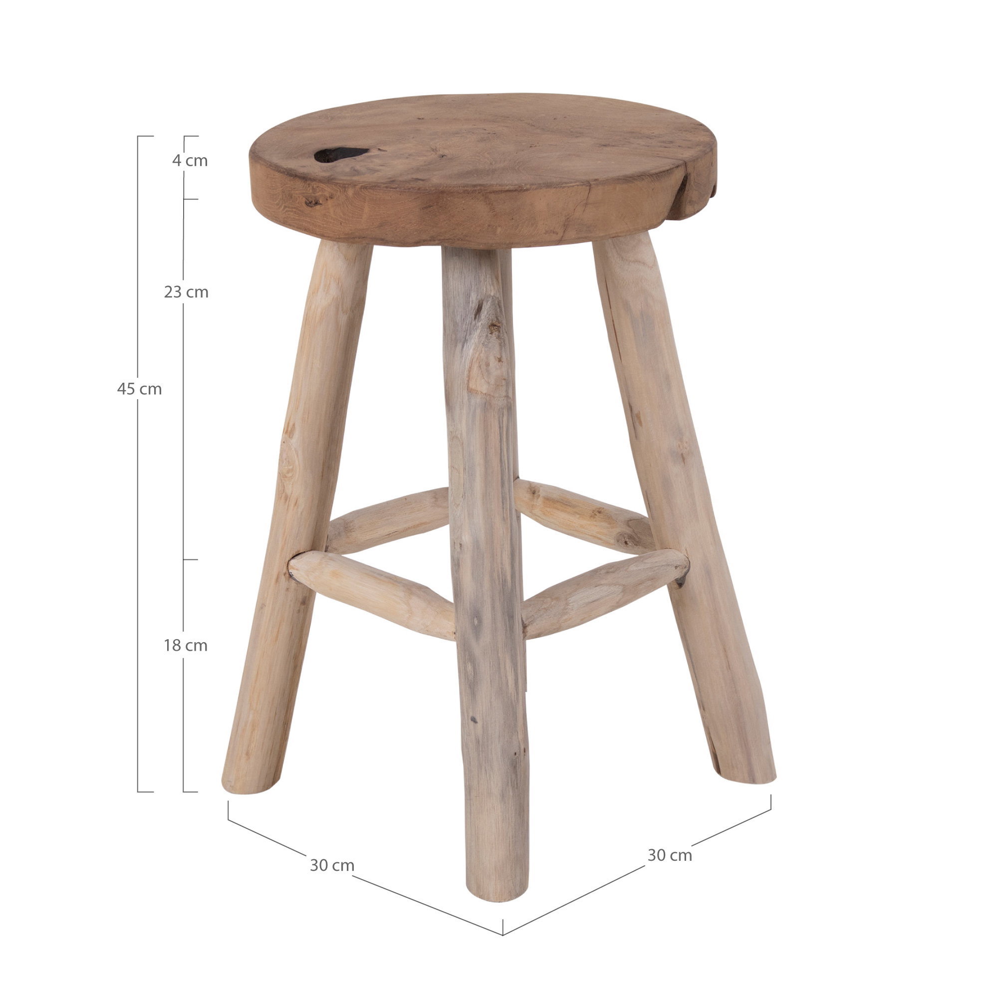 Kruk Granada Teak Naturel - Afbeelding 3